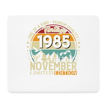 40ème Anniversaire Millésime Novembre Millésime 1985 - Tapis de souris (format paysage) - blanc - Devant