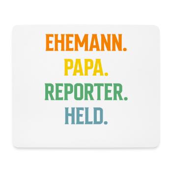 Journaliste d’investigation Journaliste Mari Papa - Tapis de souris (format paysage) - blanc - Devant