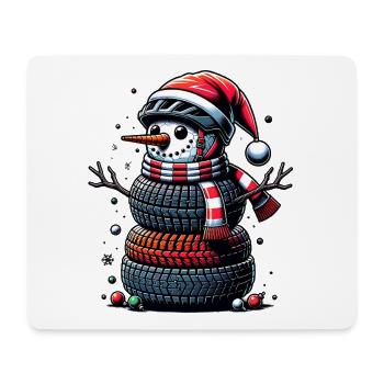 CYcling Christmas Sports Santa Claus - Mouse Pad (horizontal) - white - Front