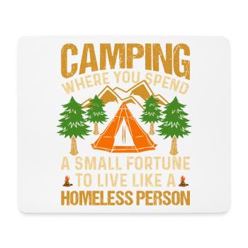 Camping - Mouse Pad (horizontal) - white - Front