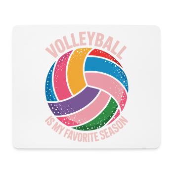 Volleyball is my favorite season - Mouse Pad (horizontal) - white - Front