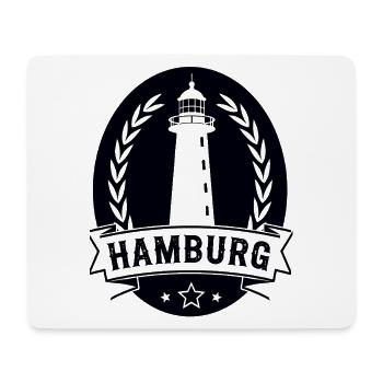 Leuchtturm Hamburg - Mousepad (Querformat) - Weiß - Vorne