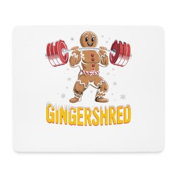 Christmas Gingerbread Pumper Gym Bodybuilding - Mousepad (Querformat) - Weiß - Vorne