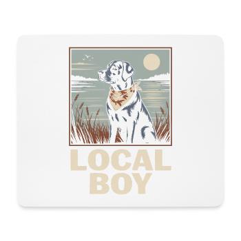 Local Boy Labrador Jagdhund Entenjagd - Mousepad (Querformat) - Weiß - Vorne