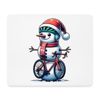 CYcling Christmas Sports Santa Claus - Mouse Pad (horizontal) - white - Front