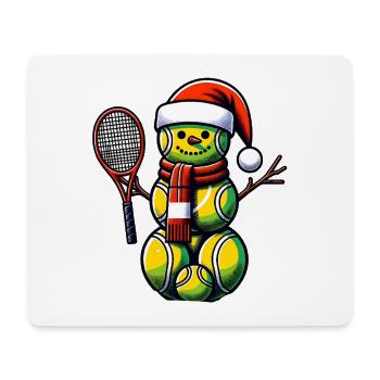 TEnnis Christmas Sports Santa Claus - Mouse Pad (horizontal) - white - Front