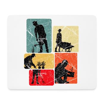 Hobby Gardener Allotment Gardening Gift - Mouse Pad (horizontal) - white - Front