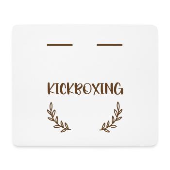 I Love Kickboxing  - Mousepad (Querformat) - Weiß - Vorne