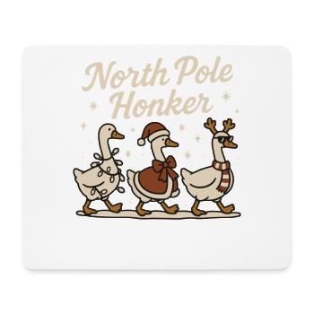 Nordpol Honker Gans Weihnachten Lustiger Weihnachtsmann - Mousepad (Querformat) - Weiß - Vorne