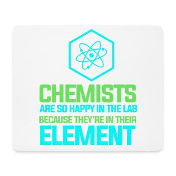 Chimie Chimiste Professeur de chimie - Tapis de souris (format paysage) - blanc - Devant
