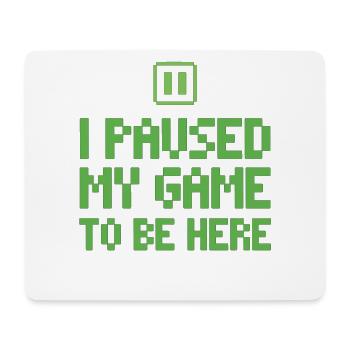 Pixel Gamer Shirt – Perfekt für Videospiel-Fans - Mousepad (Querformat) - Weiß - Vorne