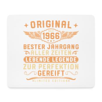 1966 Vintage Living Legend 60ème Anniversaire - Tapis de souris (format paysage) - blanc - Devant