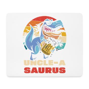 UncleASaurus Bierheld - Mousepad (Querformat) - Weiß - Vorne