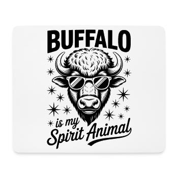 Buffalo Disant Buffalo Drôle Buffalo Cadeau - Tapis de souris (format paysage) - blanc - Devant