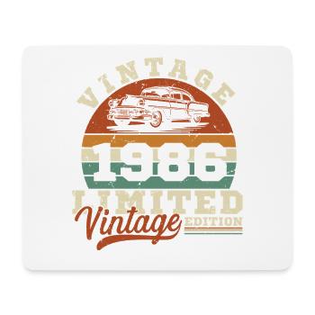 1986 Vintage Retro Geburtstagsgeschenk - Mousepad (Querformat) - Weiß - Vorne