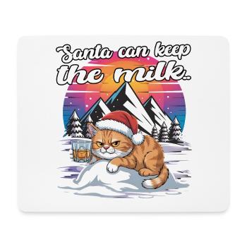 Santa Funny Christmas Christmas with Saying - Mouse Pad (horizontal) - white - Front