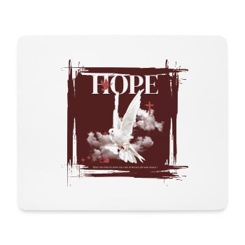 L’espérance - Romains 15:13 - Tapis de souris (format paysage) - blanc - Devant