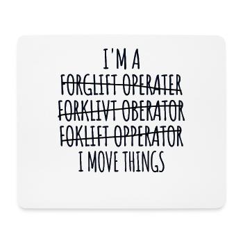 Staplerfahrer Gabelstaplerfahrer, Stapler Lagerist - Mousepad (Querformat) - Weiß - Vorne