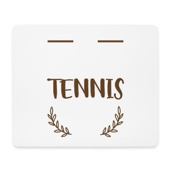 i love tennis - Mouse Pad (horizontal) - white - Front