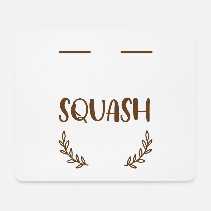 Ich liebe Squash - Mousepad (Querformat) - Weiß