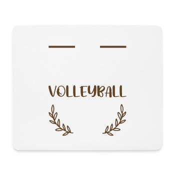 I love volleyball - Mouse Pad (horizontal) - white - Front
