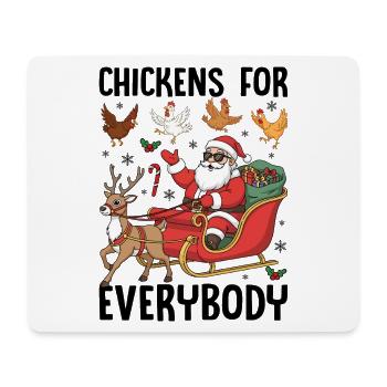 Chickens for Everybody - Mousepad (Querformat) - Weiß - Vorne