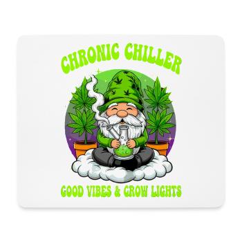 Cannabis Wichtel - Bong Gnom 420  - Mousepad (Querformat) - Weiß - Vorne