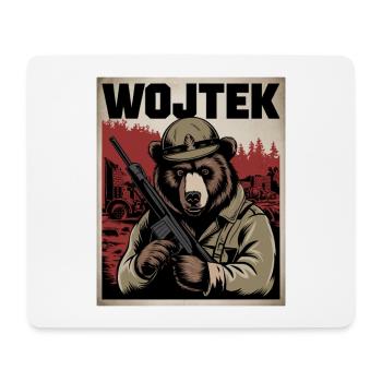 Wojtek L’ours héros de guerre - Tapis de souris (format paysage) - blanc - Devant