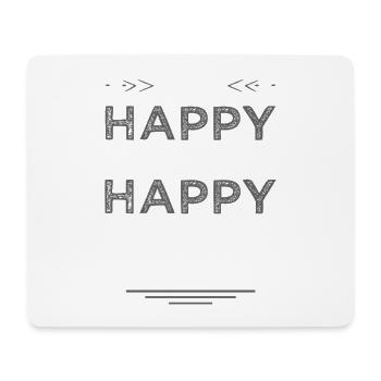 Happy Bullmastiff Life - Mouse Pad (horizontal) - white - Front