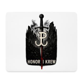 Honor i Krew Art de la résistance polonaise - Tapis de souris (format paysage) - blanc - Devant