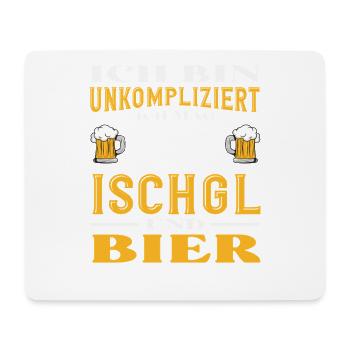 Ischgl bière Fun Après-ski Fête des Alpes - Tapis de souris (format paysage) - blanc - Devant