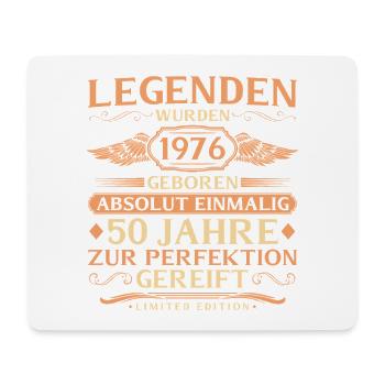 50e anniversaire Absolument unique - Né en 1976 - Tapis de souris (format paysage) - blanc - Devant