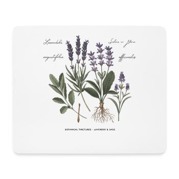 Botanische Heilkräuter - Mousepad (Querformat) - Weiß - Vorne