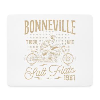 Bonneville Salt Flats Motorcycle Birthday 1981 - Mouse Pad (horizontal) - white - Front