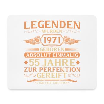 55e anniversaire absolument unique - né en 1971 - Tapis de souris (format paysage) - blanc - Devant