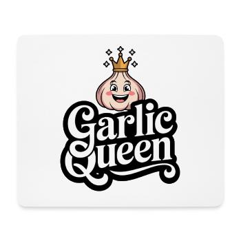 Knoblauch Königin Lustiger Cartoon Mit Krone - Mousepad (Querformat) - Weiß - Vorne
