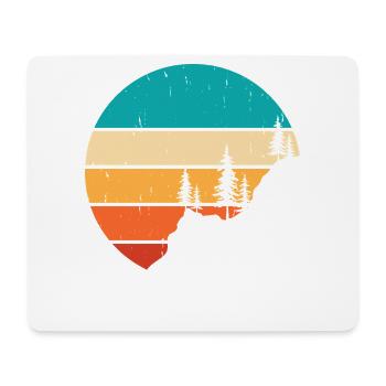 Wandern Wanderer Bergsteiger Geschenk - Mousepad (Querformat) - Weiß - Vorne