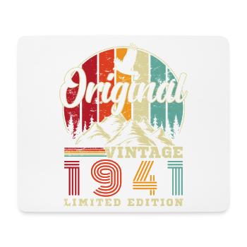1941 Vintage Rétro Cadeau D'anniversaire - Tapis de souris (format paysage) - blanc - Devant