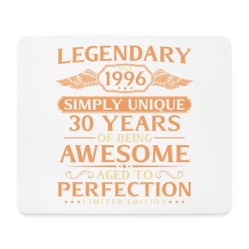 Vintage 1996 Born 30th Birthday Gift Idea - Mouse Pad (horizontal) - white - Front