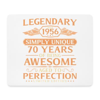 Vintage 1956 Born 70th Birthday Gift Idea - Mouse Pad (horizontal) - white - Front