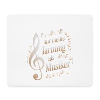 Métier de personnalisateur - mon camouflage en tant que musicien - Tapis de souris (format paysage) - blanc - Devant