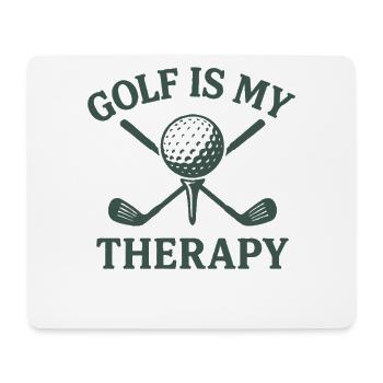 Golf ist meine Therapie Golfball Golfer Spaß - Mousepad (Querformat) - Weiß - Vorne