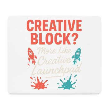 Kreative Denkweise, Künstlerhumor, Mehr Chaos - Mousepad (Querformat) - Weiß - Vorne
