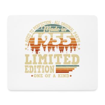 Jahrgang 1955 geboren Vintage Geburtstag Retro - Mousepad (Querformat) - Weiß - Vorne
