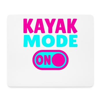 Mode kayak activé - Tapis de souris (format paysage) - blanc - Devant
