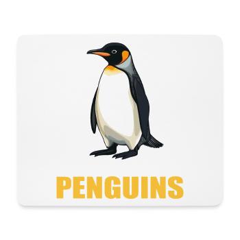 Pingouins Pingouin - Tapis de souris (format paysage) - blanc - Devant