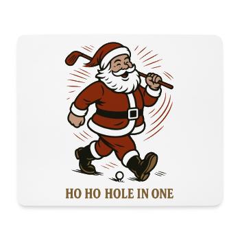 Santa Claus Golfing Ho Ho Hole In One Fun - Mouse Pad (horizontal) - white - Front