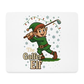 Der Golfer Elf Lustiger Golfspieler Design - Mousepad (Querformat) - Weiß - Vorne