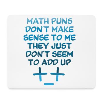 Math Teacher Geometry School Mathematics - Mouse Pad (horizontal) - white - Front