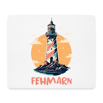 Ostsee Urlaub FEHMARN Leuchtturm Lustiges - Mousepad (Querformat) - Weiß - Vorne